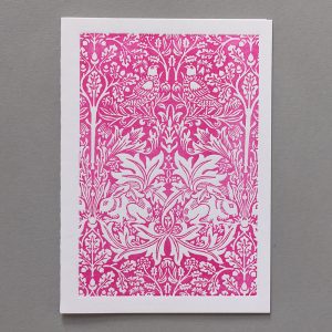 Letter Press Card William Morris Design